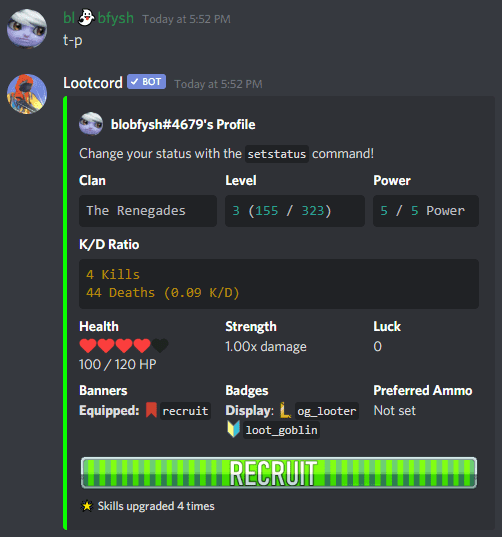profile command