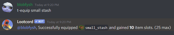 equipping a small_stash storage container